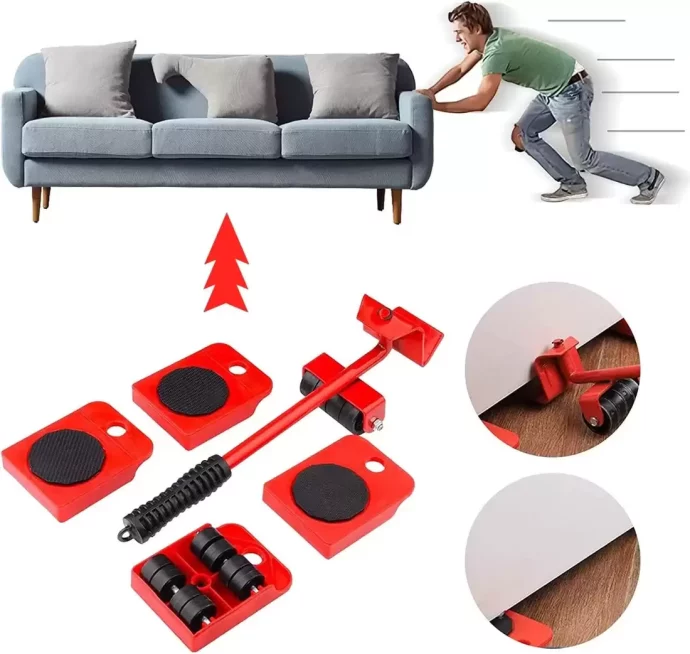 PowerLift™- Ruedas para Mover Muebles Set de 5 piezas - Image 7